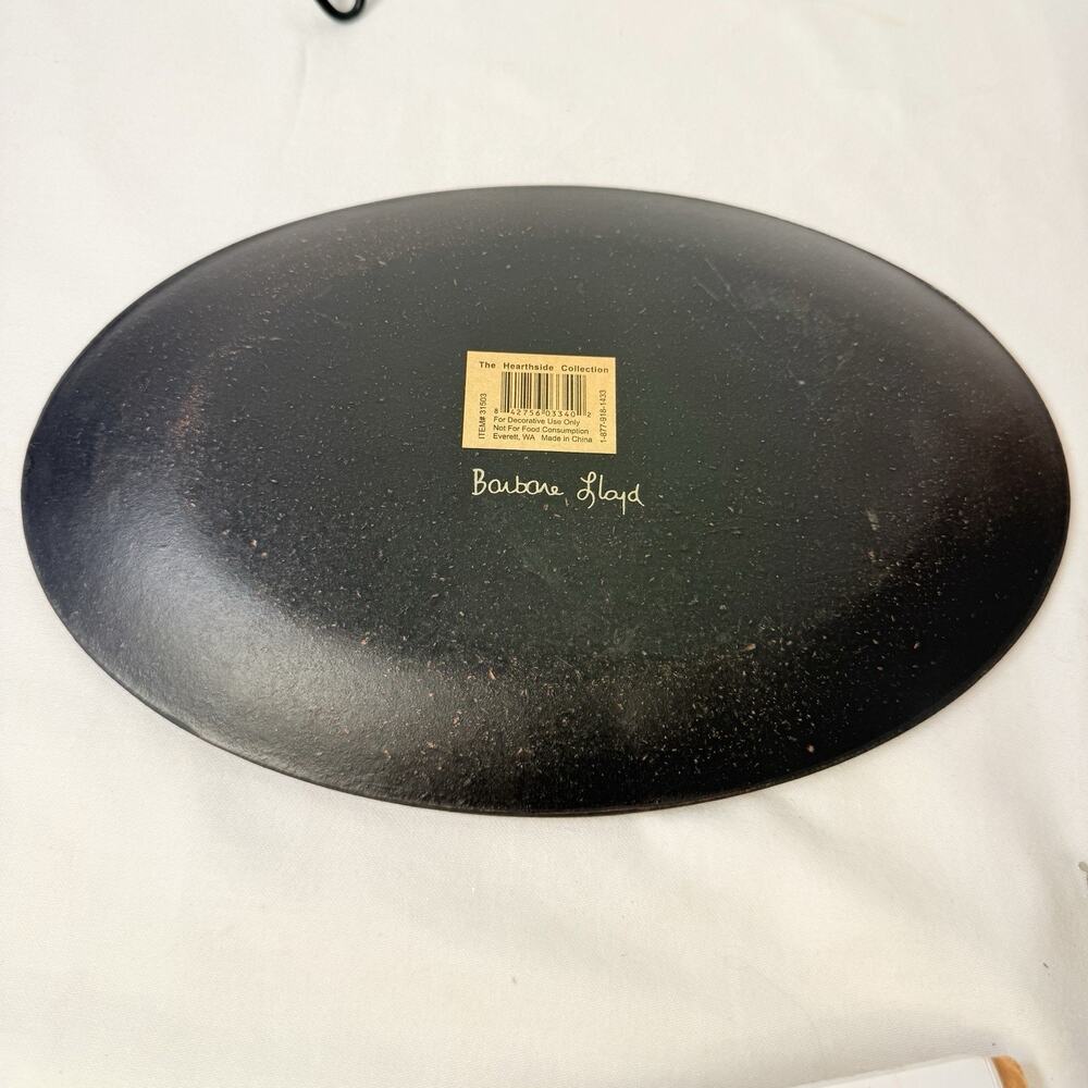 The Heart side Collection Barbara Lloyd Primitive Fall Decorative Plate - Picture 4 of 9